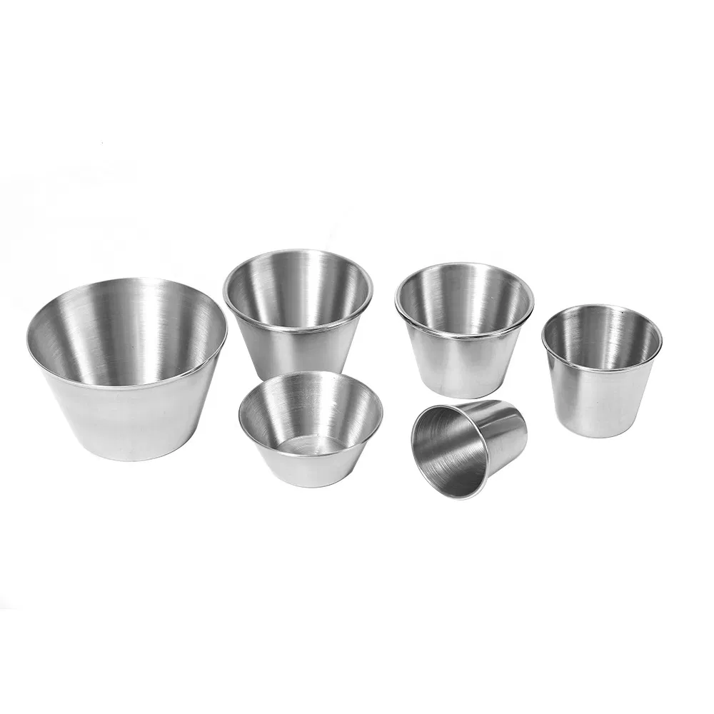 Outdoor Wine Glasses with Rolled Edges Stainless Steel Mini Wine Cup