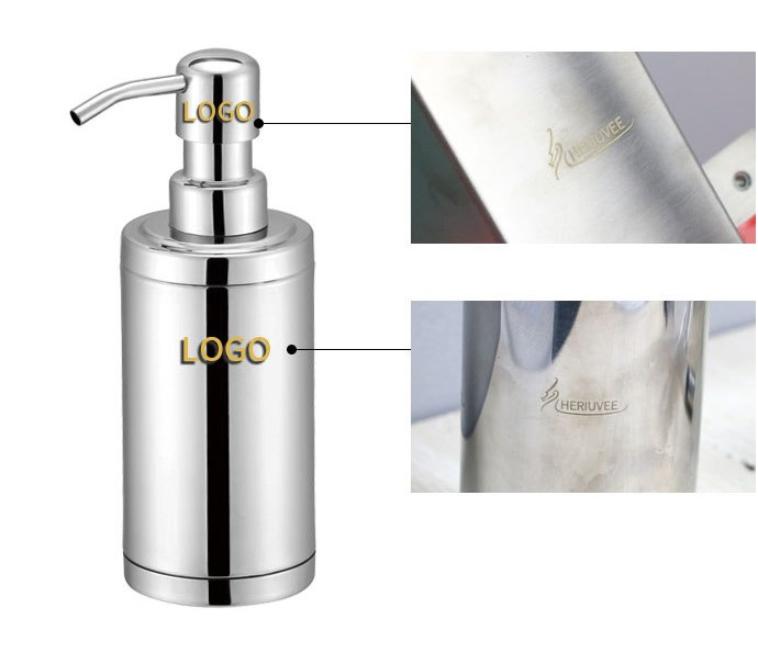 300ml Stainless Bottle Wall Mounted Stainless Steel Soap Dispenser Bottle for Kitchen and Bathroom