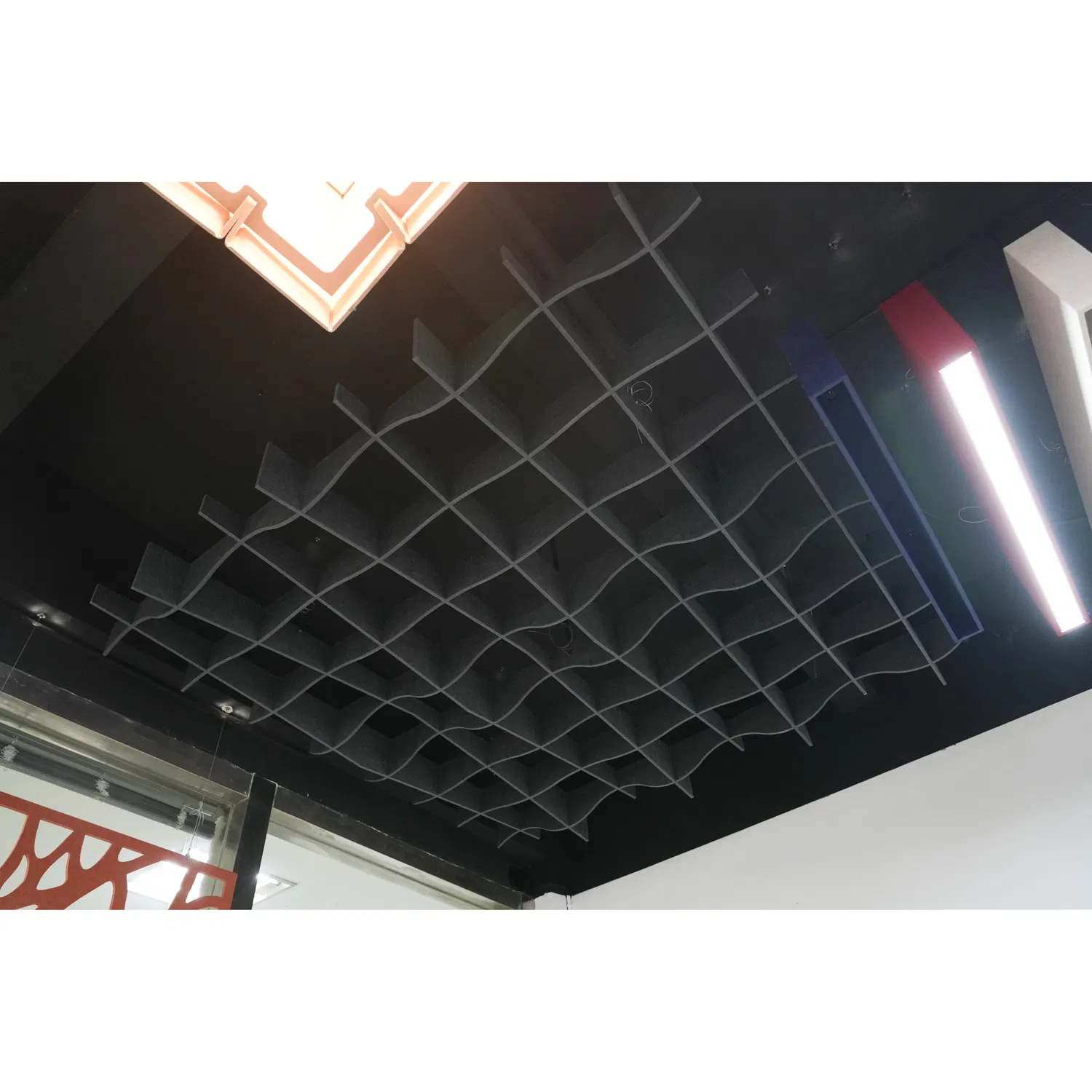 Color Customized Pet Decorative Polyester Fiber Acoustic Panel Ceiling