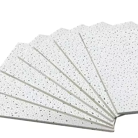 Easy Decorative Panel Acoustic Panel Building Material Ceiling Panel Top Quality Construction Cladding Mineral Fiber Ceiling Panel