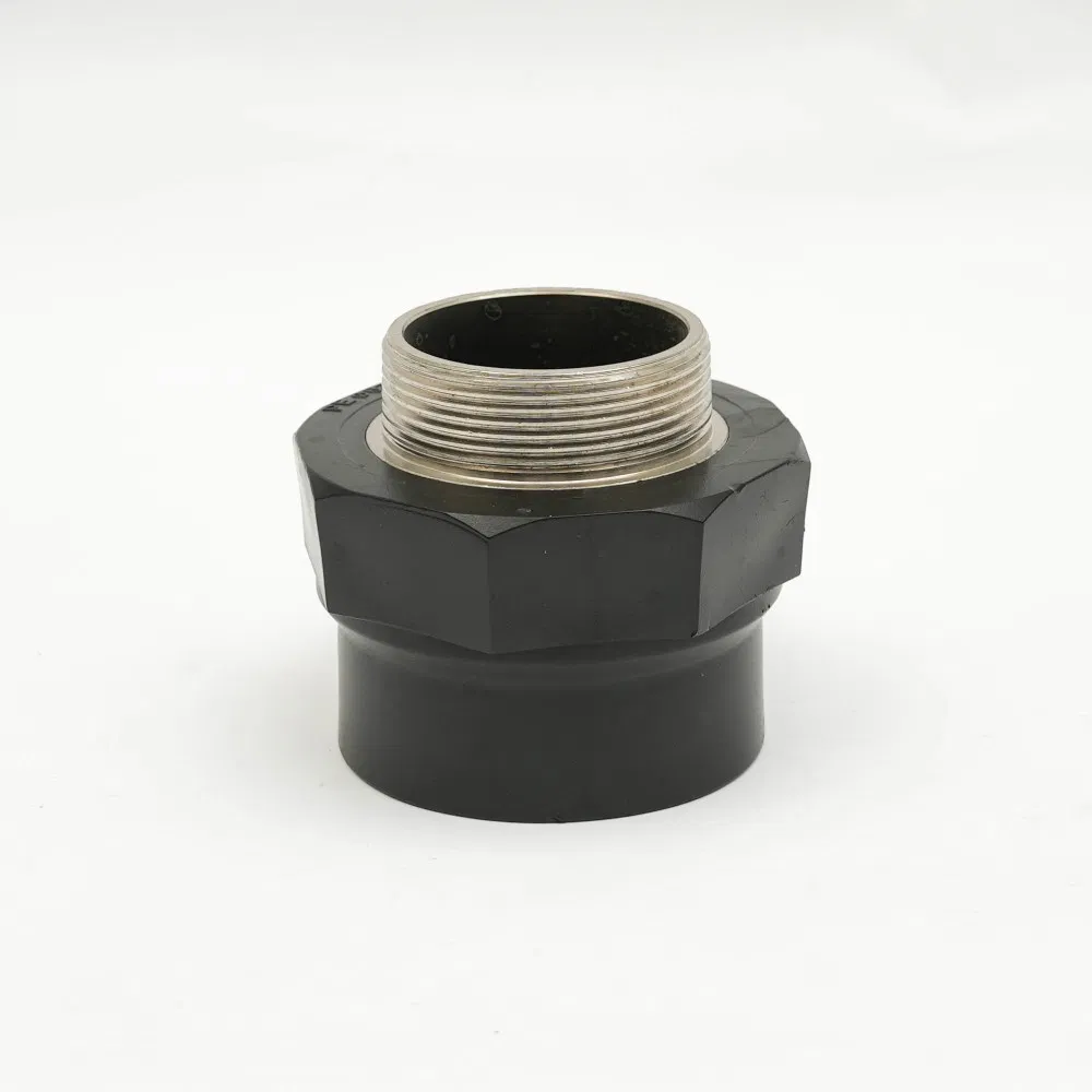 High Durable PE Outer Wire Coupling Connect Plastic Tubes Threaded Pipe Fitting