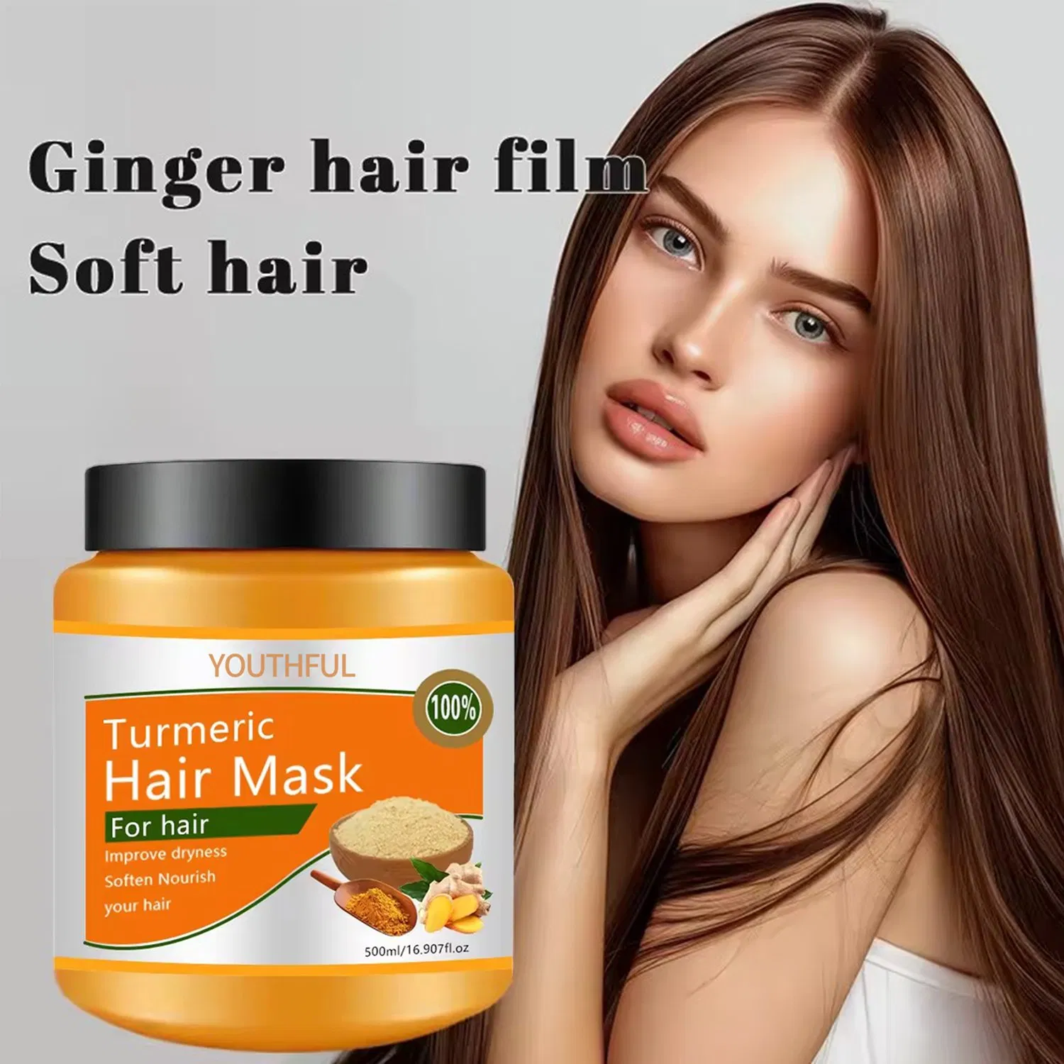 500ml Anti Split Ends Ginger Natural Restorative Hair Mask