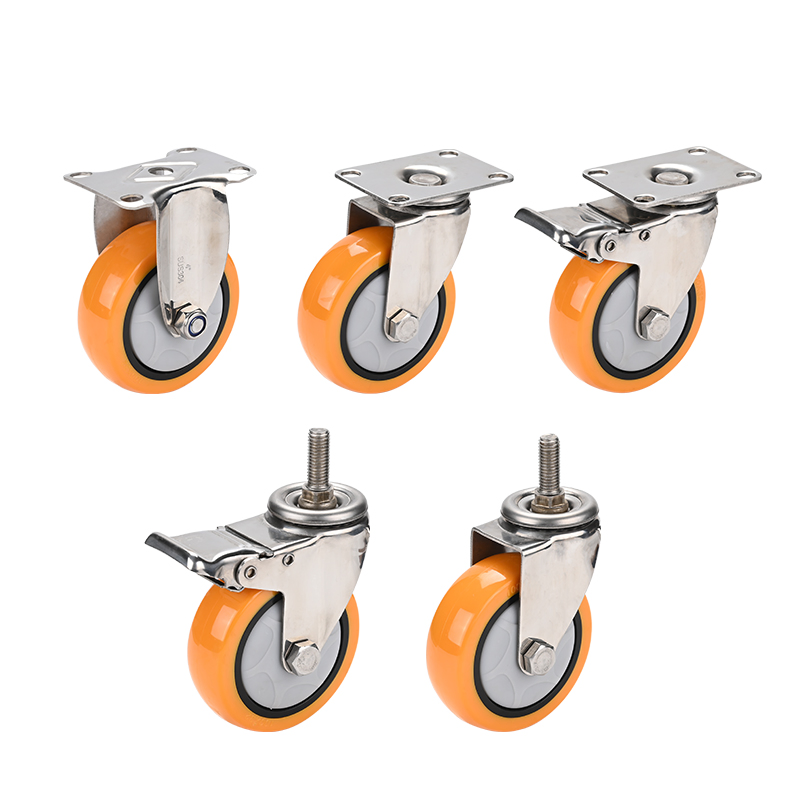 Industrial Trolley PU Caster Wheel Swivel Wheels