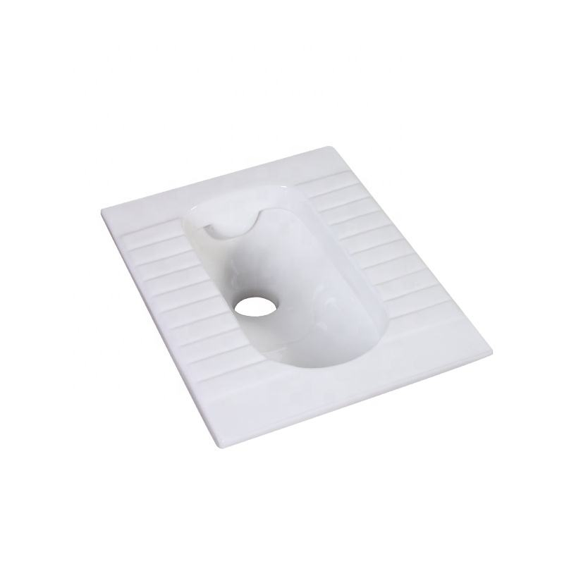 Modern Portable Wash Down Ceramic Floor Mount S-Trap Squat Pan Toilet