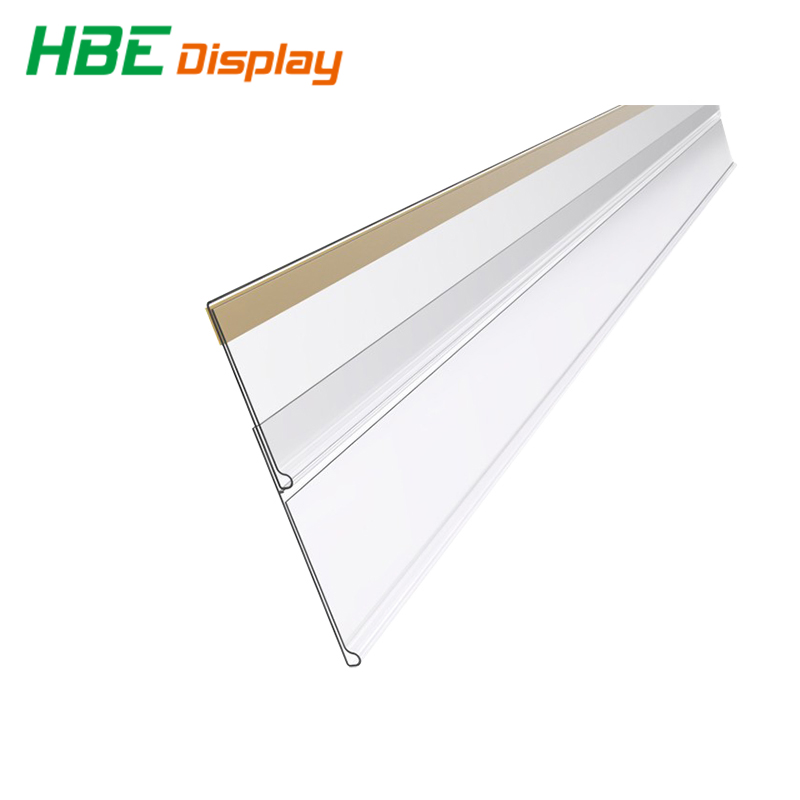 Adhesive Tape Supermarket Shelf Plastic Label Price Tag Holder