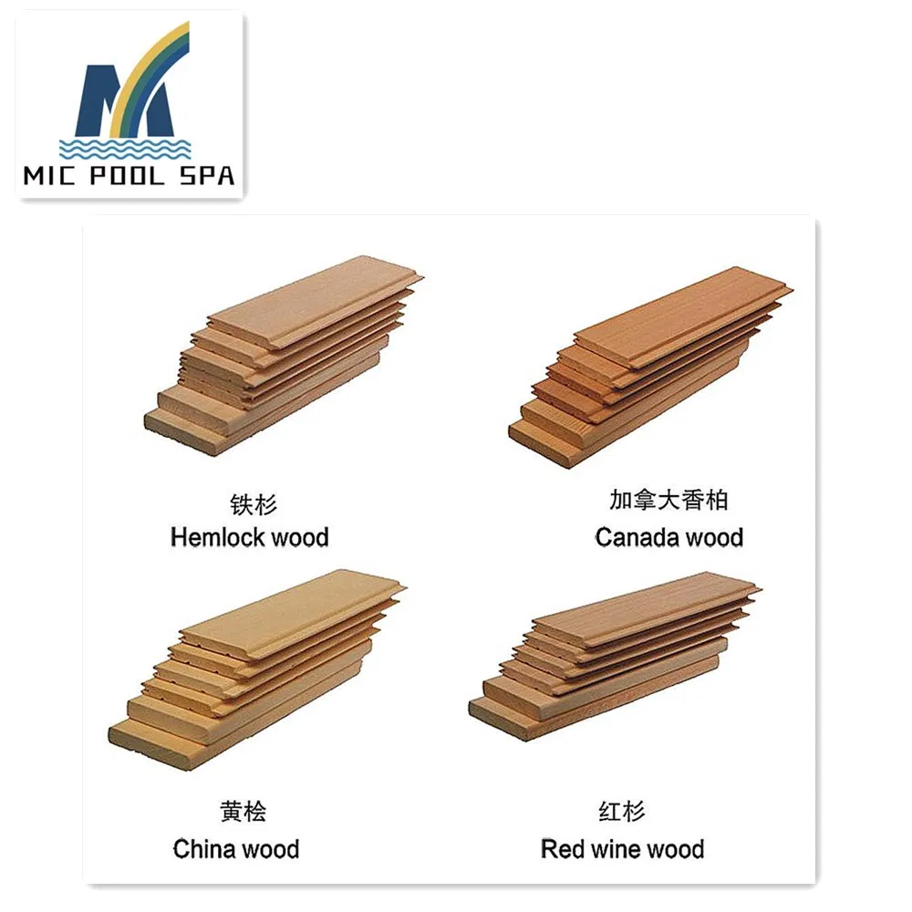 Tinland/Abachi /Hemlock/Canada/Cedar/Red Wine/China Sauna Wood Panel