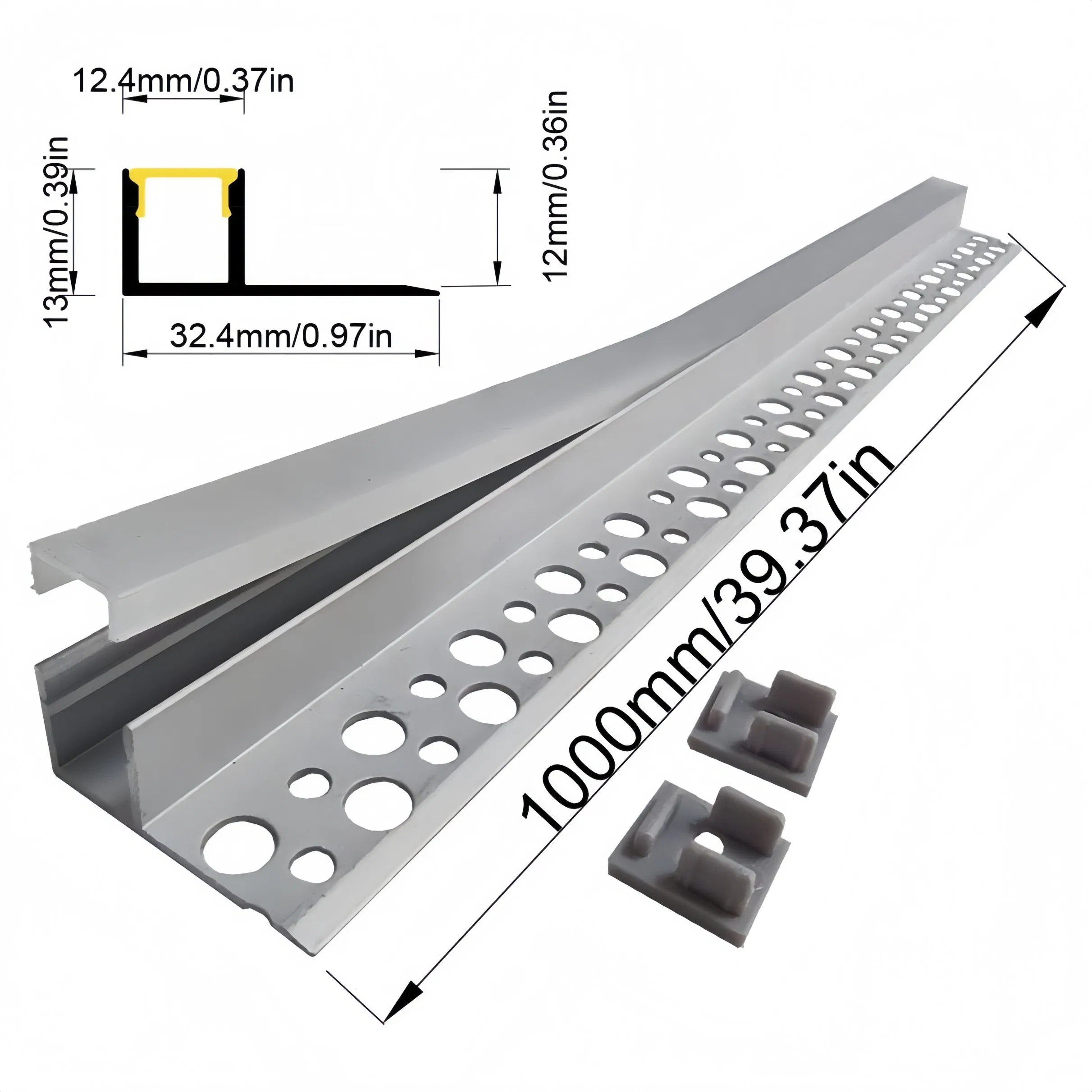 Aluminum Decorative Strips Are Used to Edge The Edges of The Tiles.