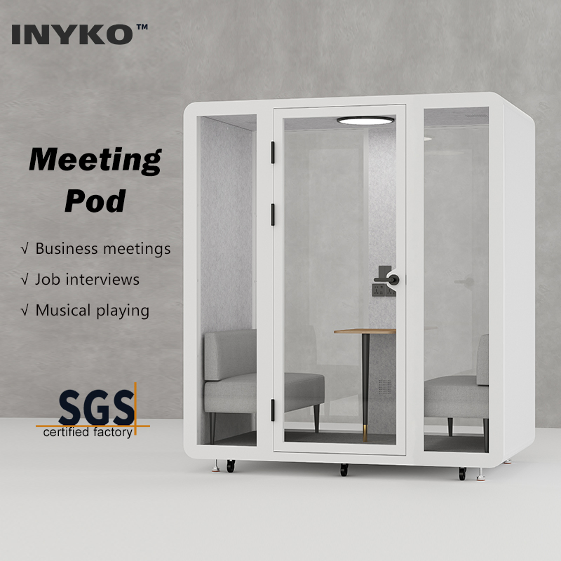 Soundproof Booth Compact Acoustic Workspaces for Focused Collaboration Meeting Office Pod