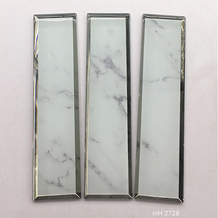 Стеклянная мозаика Purple Gold Line, 75x300 мм