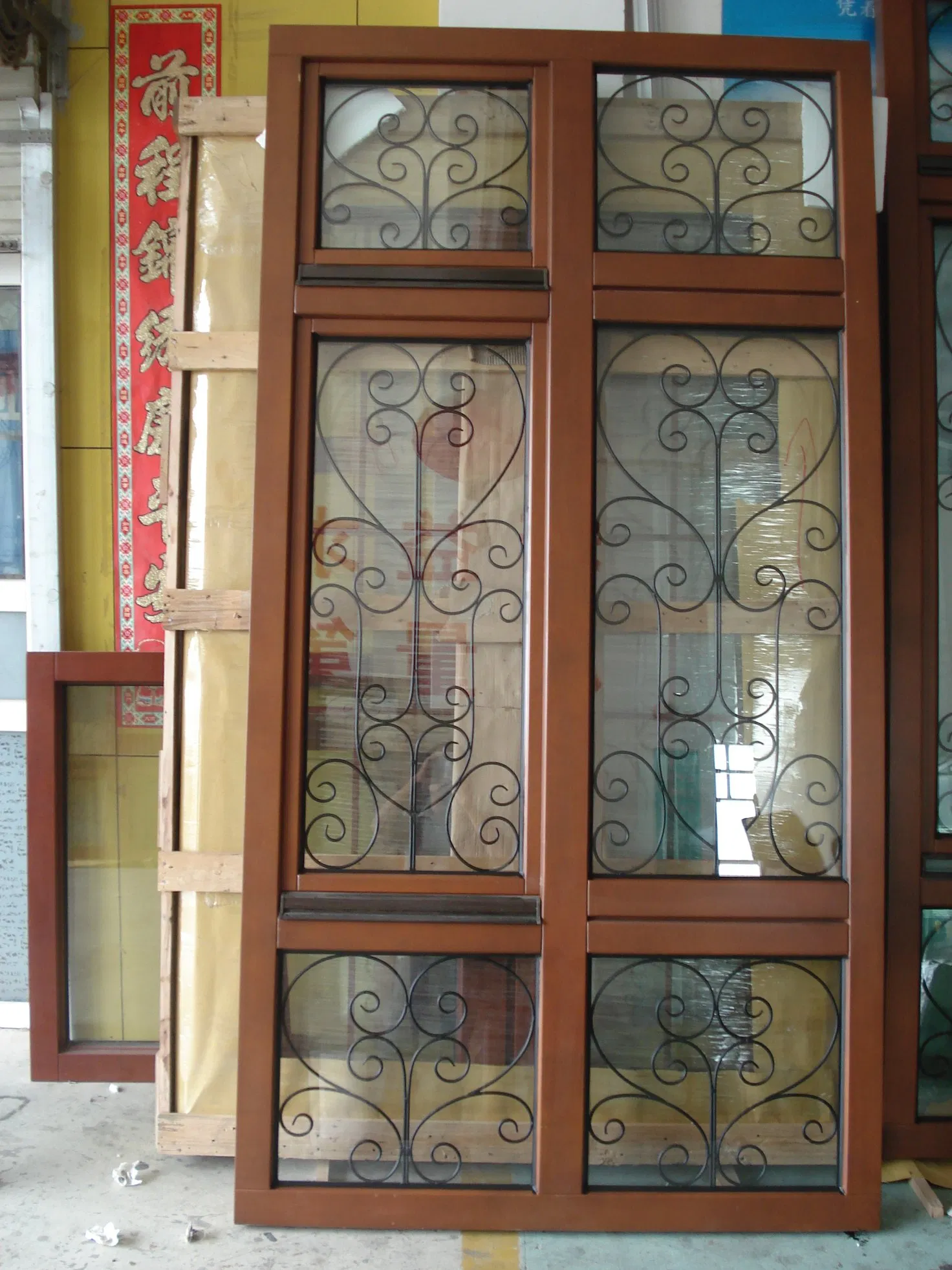  Double/Single Panel Tempered Glass Solid Wooden Casement Window