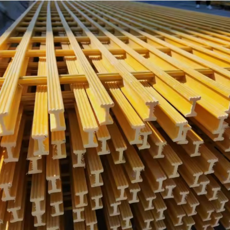Hongwo FRP Pultruded Grating Hot-Selling GRP Fiberglass Walkway Construction Grating