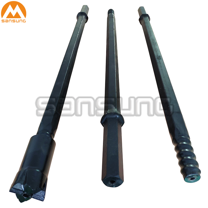 R25 Thread Shank End Rod for Borehole Mining