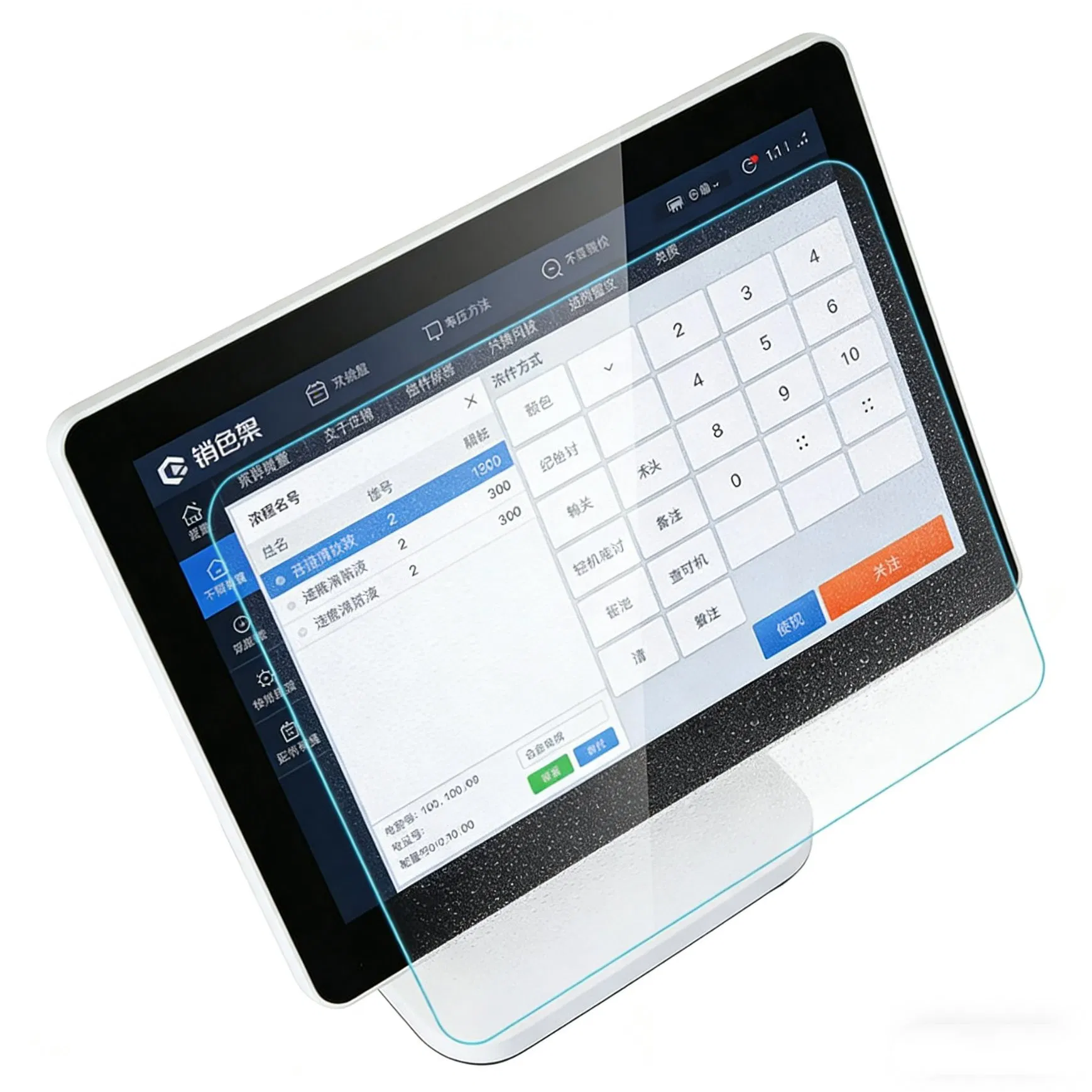 Clear 9h 2.5D Full Cover Anti-Scratch POS Tablet Tempered Glass Screen Protector