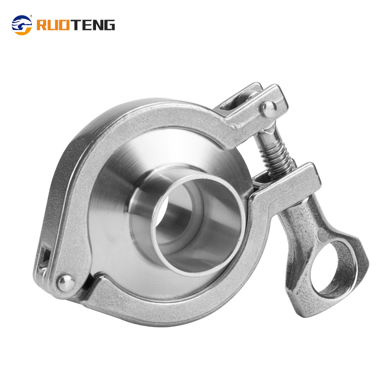 [Ruoteng] Food Grade Stainless Steel Mirror Polished Weld Non-Return Valve Check Valve Heavy Clamp Ferrule Set