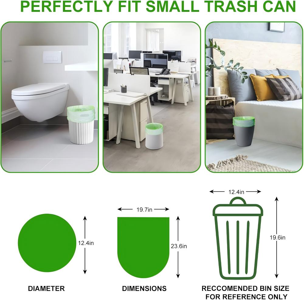 Eco-Friendly Family-Sized Compostable Trash Bags for Easy Disposal