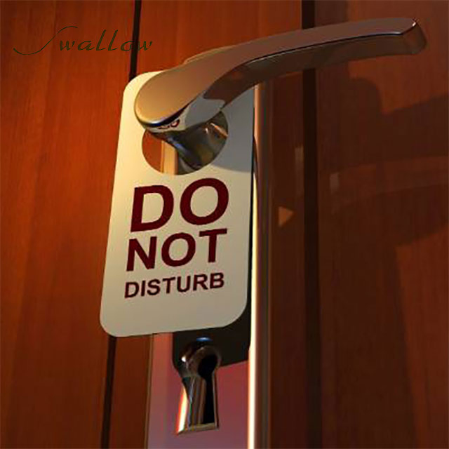 Custom High Quality Hotel Room Number Signs and Notices, Do Not Disturb Sign at Door Handle