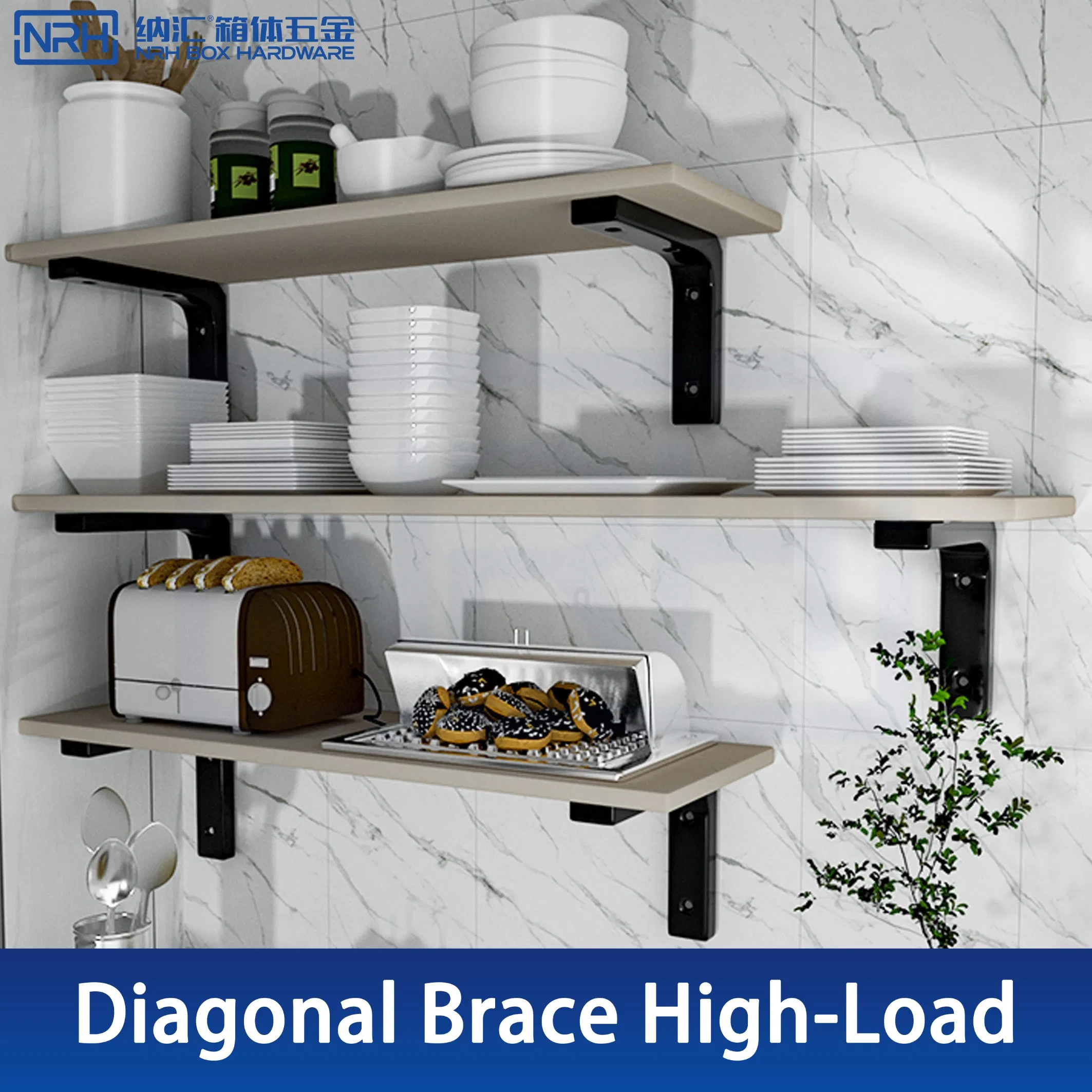 Угловой кронштейн NRH7813 для полок и стеллажей