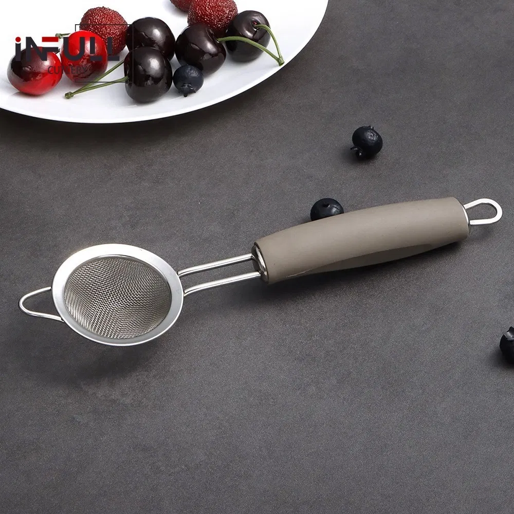 Kitchen Oil Mesh Separators Colander Floating Fat Oil Direct Price Filter Strainers Stainless Steel Scum Spoon Skimmers