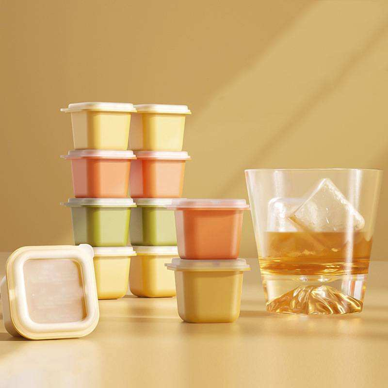 Food Grade Creative Single Macaroon Colorful Beautiful and Easy Demould Mold Silicone Ice Cube