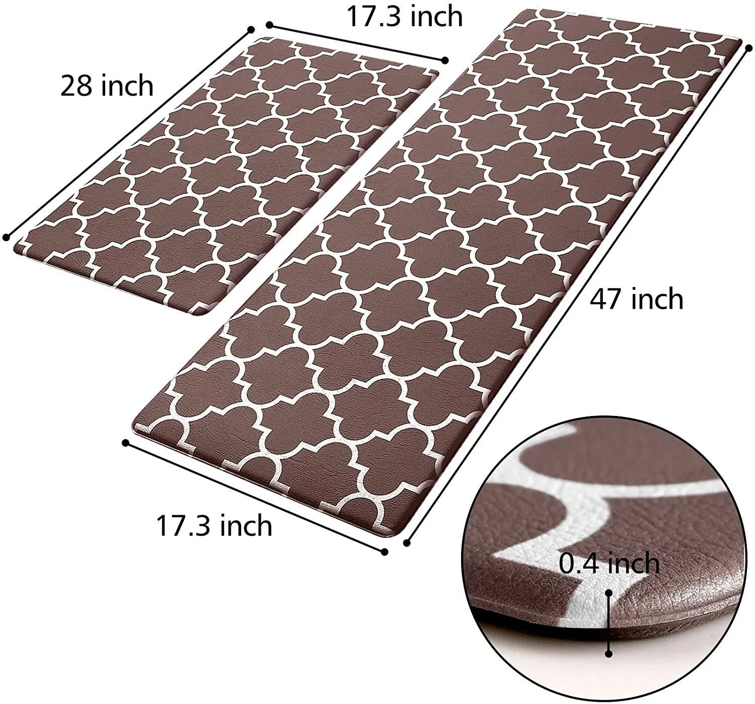 Digital Printed Various Pattern Eco Friendly PVC Custom Design Washable Durable Kitchen Anti Fatigue Floor Mat