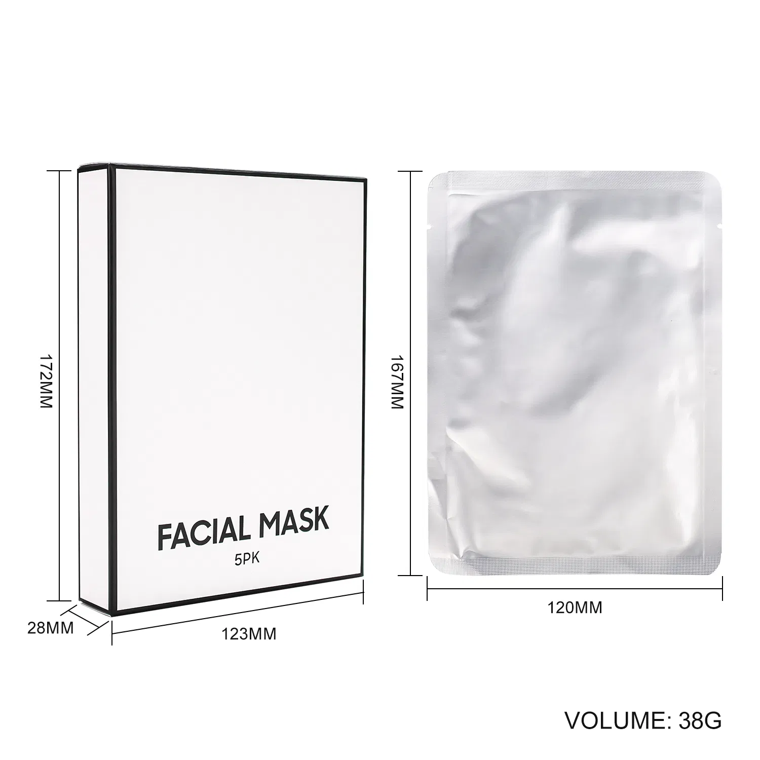 Factory Wholesale Organic Moisturizing Hydrate Facial Mask Soothes Calms Skin