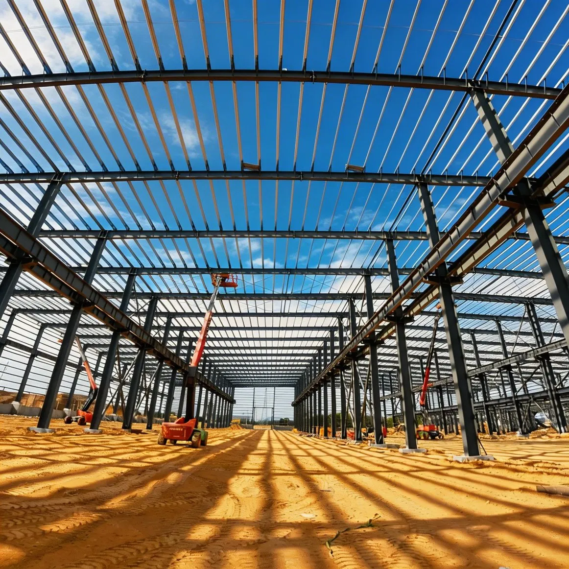 Customizable Large-Span Steel Structure Workshop Prefab Industrial Metal Warehouse Light Steel Workshop