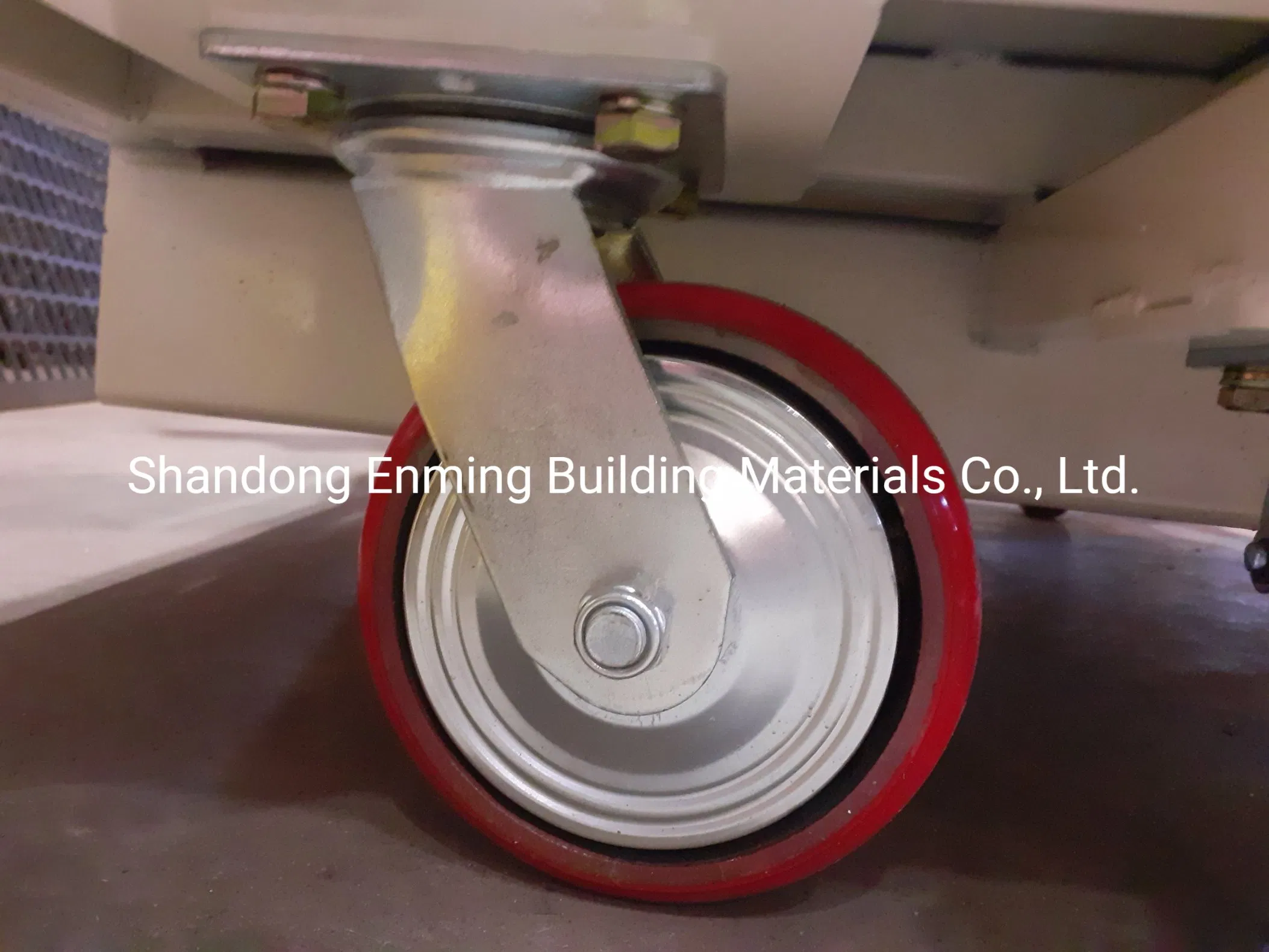 6 Inch PU Red Swivel Caster Wheel Scaffolding Rubber Wheel in China