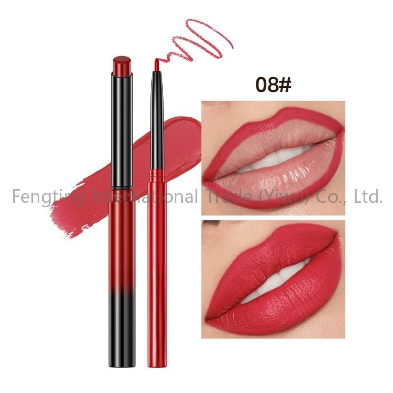 Matte Liquid Lipstick Makeup Set Matte Liquid Long-Lasting Wear Non-Stick Cup Not Fade Waterproof Nude Lip Liner Suit