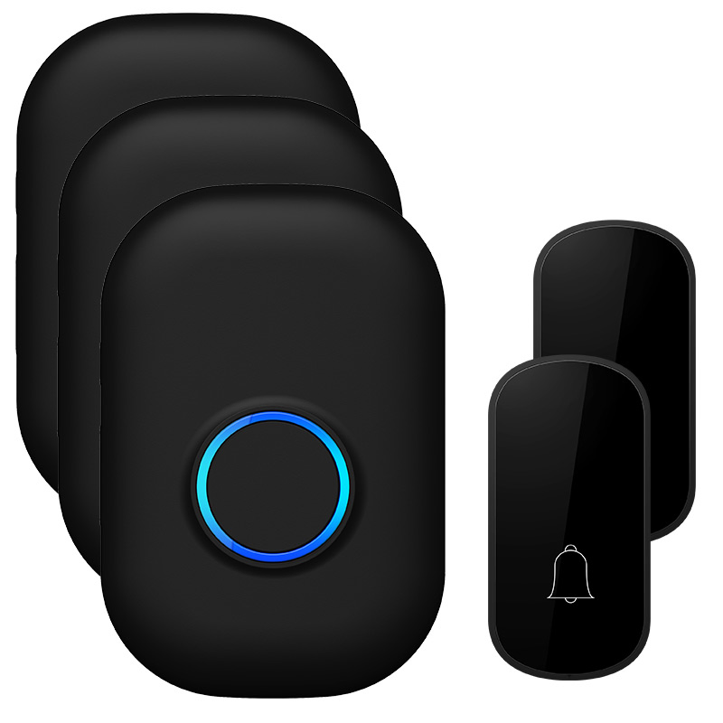 Kinetic Wireless Doorbell Plug-in Chime No Battery Required