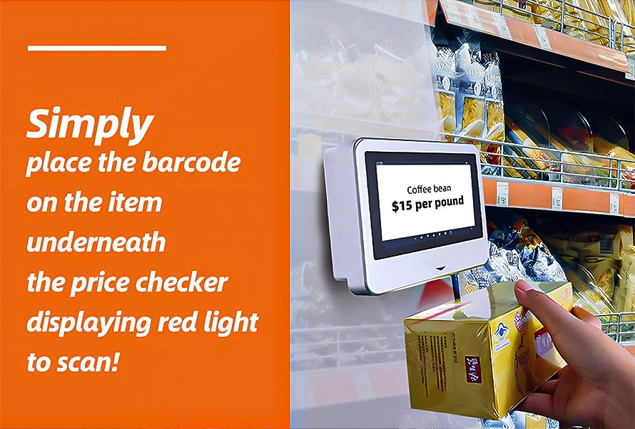 Factory Price 5.5inch Touch Price Checking Bar Code Scanner Price Checker Er200