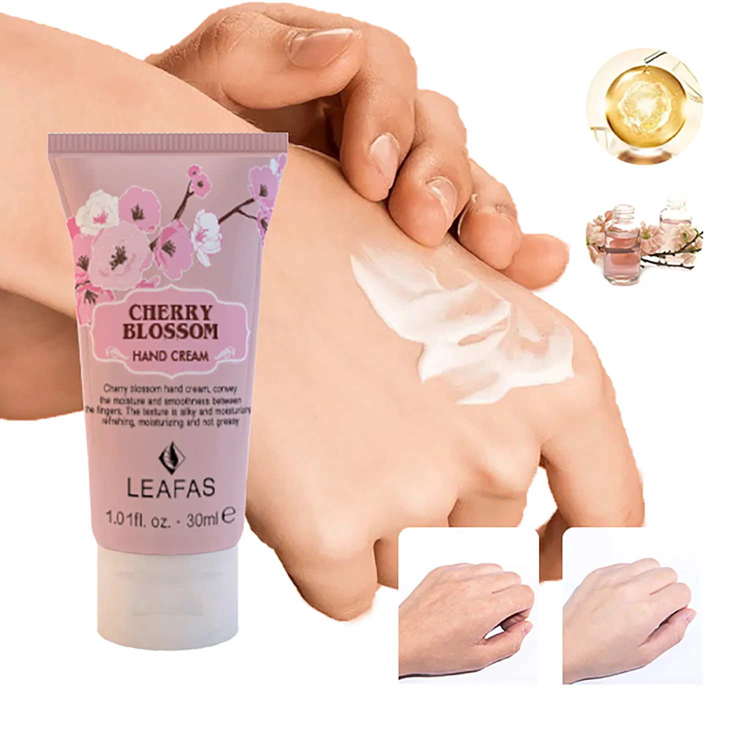 Custom Private Label Moisturizing Cherry Blossom Body Care Hand Cream