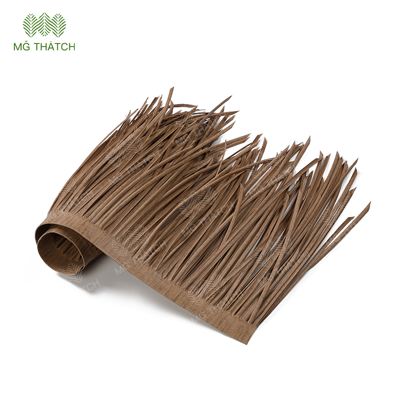 Fire Retardant Maldives Cajan Thatch Roofing Material Faux Synthetic Thatch UV Protect