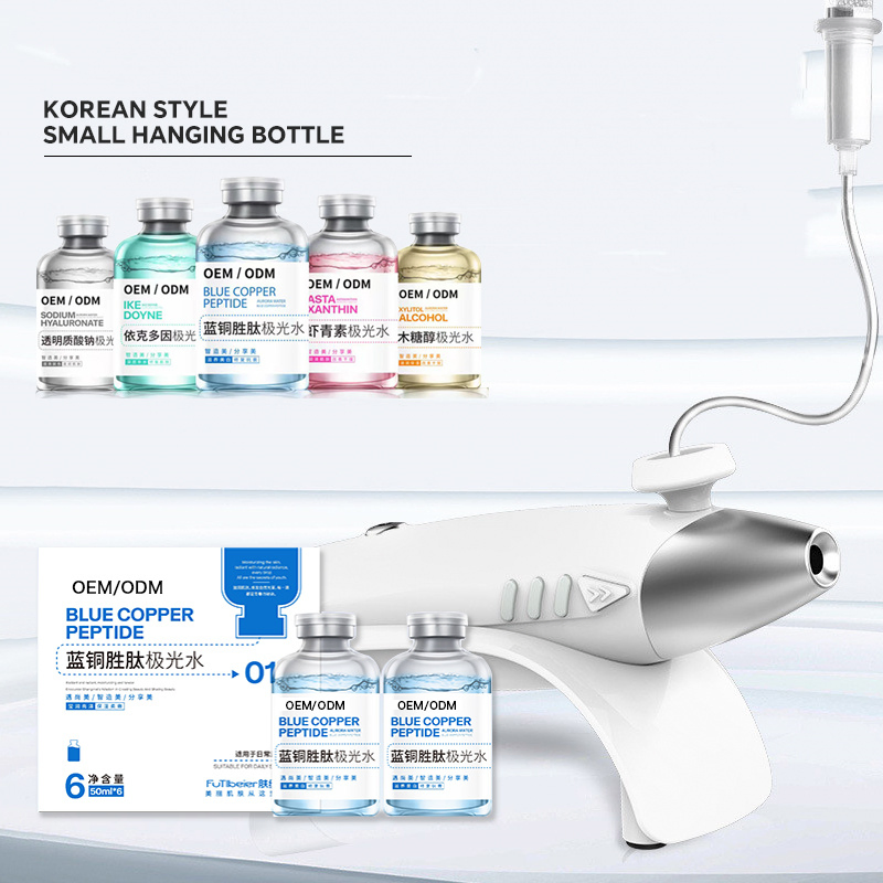 Zs OEM Facial Aqua Solution Kit for Water Oxygen Jet Spray Gun Ha Serum Ampoule Rapidly Soothe Moisturize Dry & Sensitive Skin