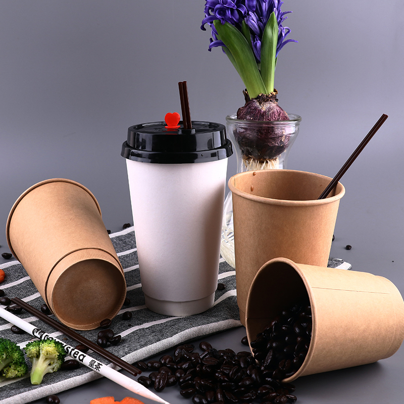 Biodegradable Recyclable Disposable Double Walled Insulated Hot Coffee Paper Cups