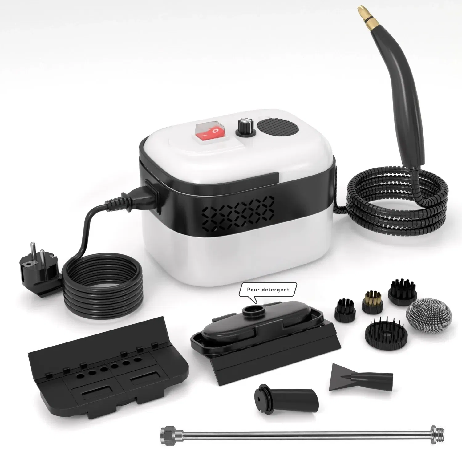 High Pressure Steam Cleaner for Home Use with Brush Heads 3 Bar Mechanical Model