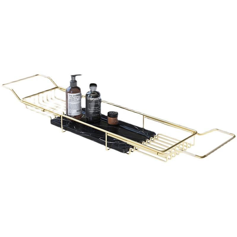 Simple Design Bathroom Accessories Bathtub Caddy Tray with Holder