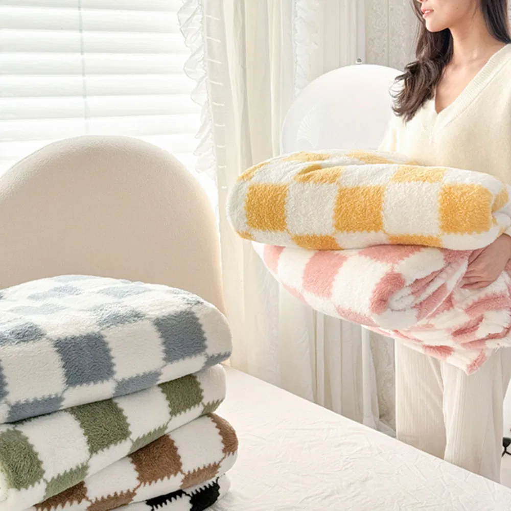 Comfortable Soft Autumn Winter Milk Velvet Thicken Multifunction Office Lounge Afternoon Nap Beddings Sofa Blanket