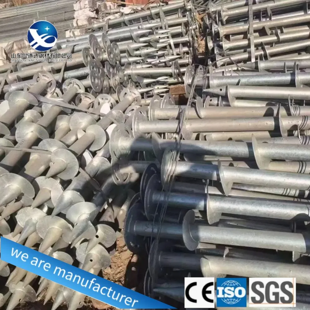 Винтовые сваи Q235B Q355 с горячим цинкованием