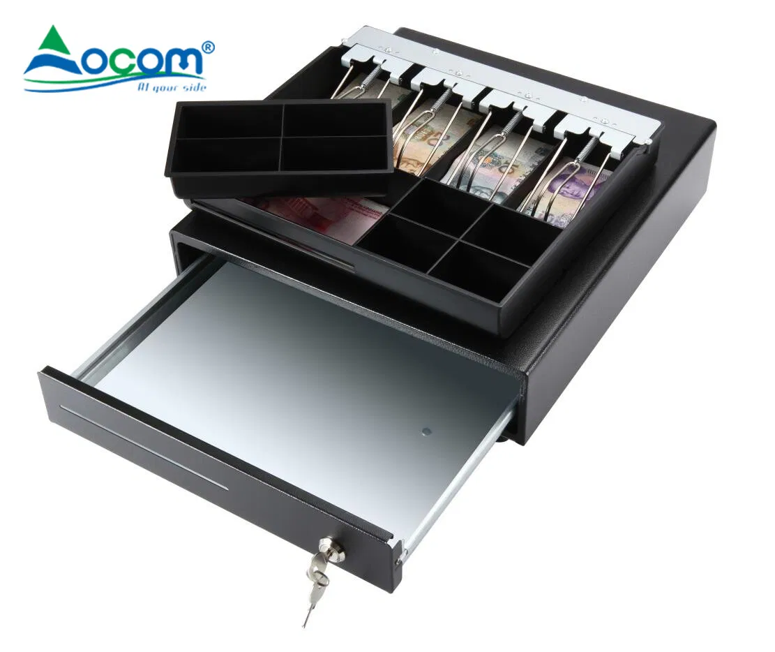 Cheap Mini Size 335 12V 24V Money Box Drawer Electronic 4 Bill 8 Coins Plastic Tray 3 Lock Rj11 Cash Drawer