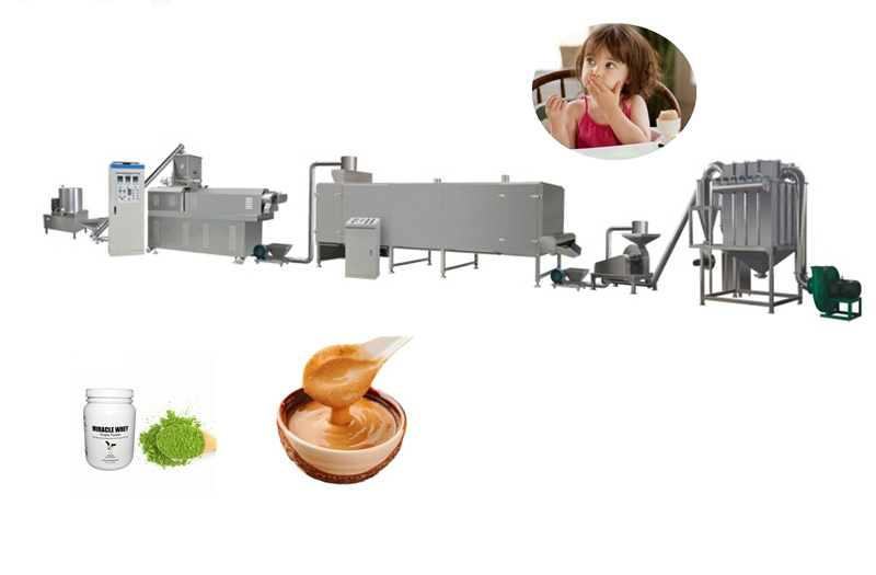 Popular Jinan Puffed Snacks Nutritional Powder Baby Food Making Machine