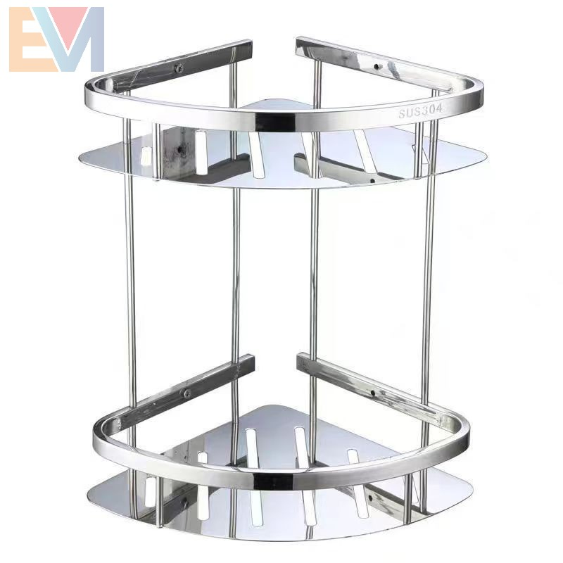 Wall Mounted Bathroom Accessories Stainless Steel Bathroom Corner Shelf