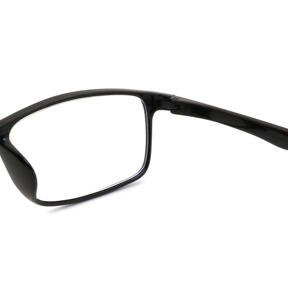 Wholesale CE Custom Logo Glasses Small Square Grey Plastic PC Branded Reading Eyeglasses Frames Mens