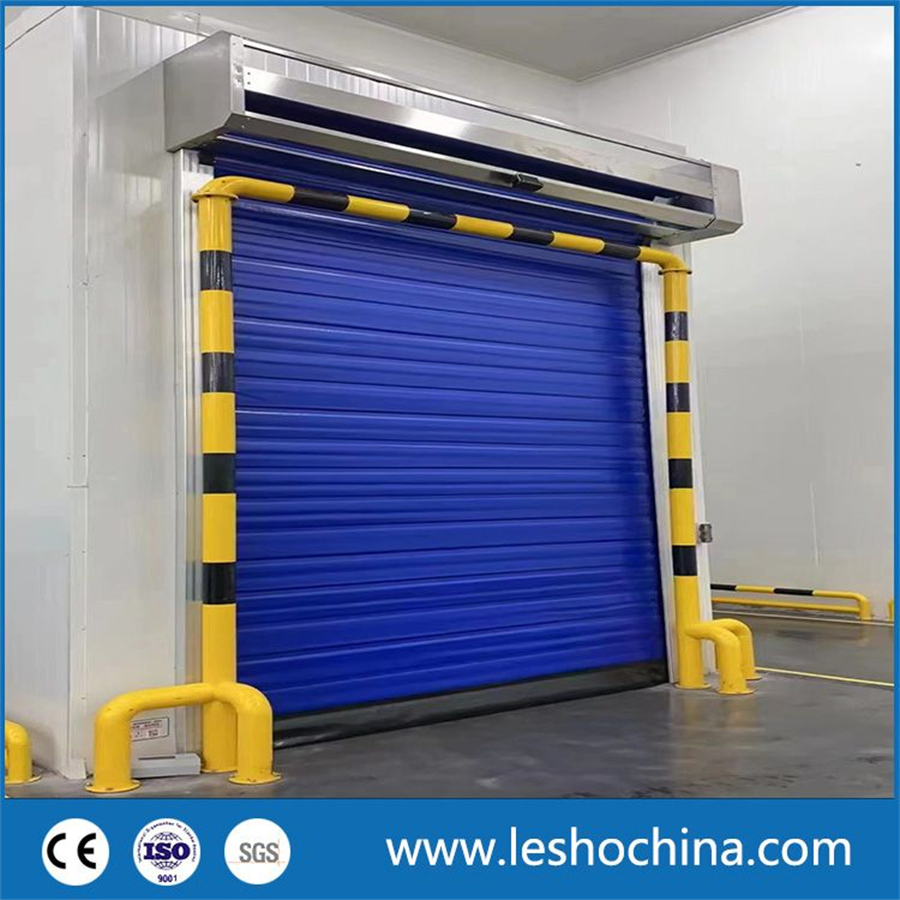 Automatic Freezing Cold Room Fabric Thermal Insulated PVC High Speed Rapid Door High Quality Wholesale Warehouse High Speed Low Temp Freezer Door