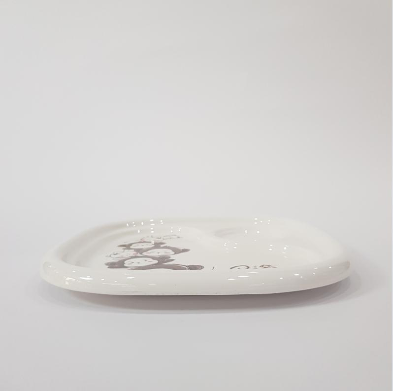 Hot Selling Melamine 2-Divided Cartoon Children Plate