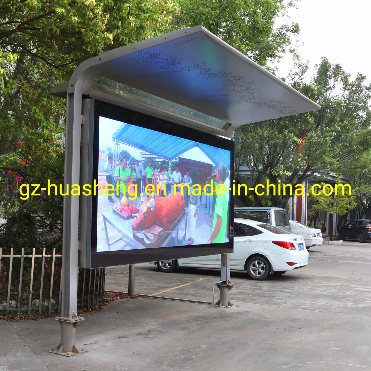 Advertising Bus Stop Shelter (HS-BS-S008) -Average Lead Time One Month
