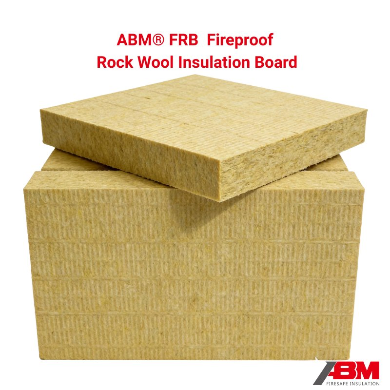 Abm® FRB 140kg/M3 High Density Rock Wool Board 0.038W/(M.K) Rockwool Factory Direct Heat Thermal Insulation Rock Wool Board