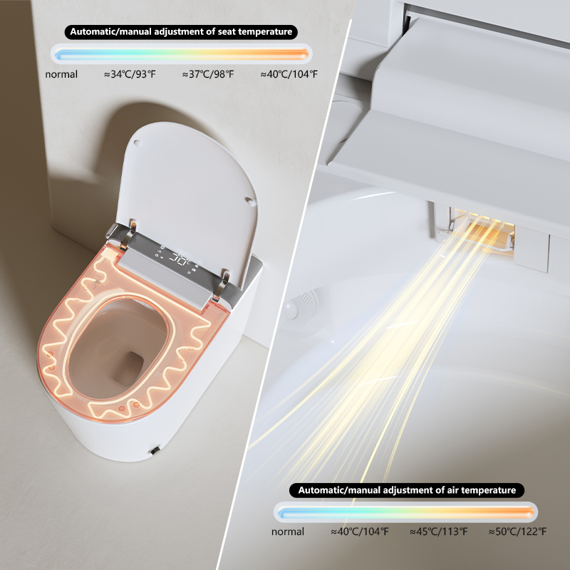 Smart Toilet Intelligent Ceramic Automatic Flush Wc Small Size Smart Toilet with Bidet and Remote Control