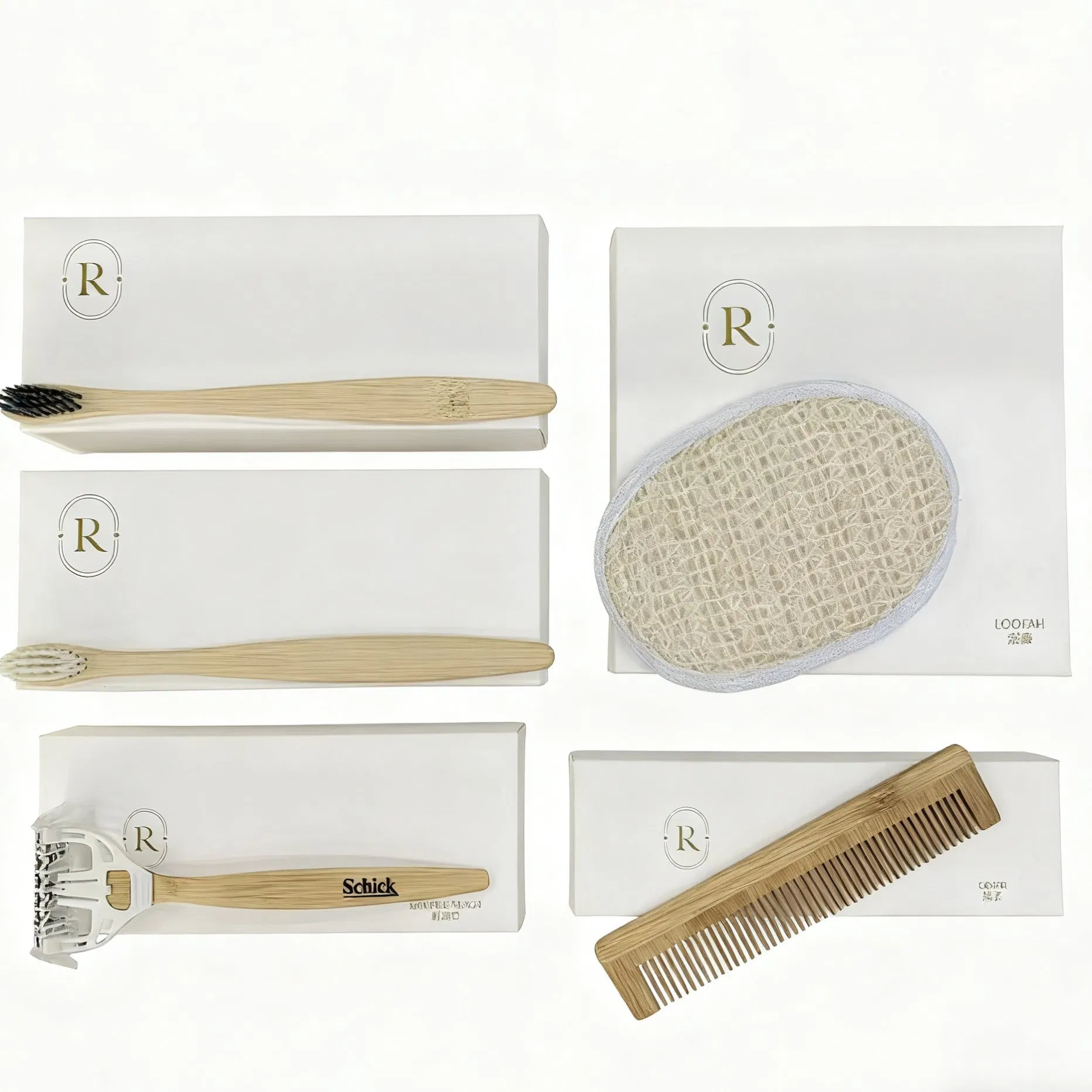 Luxury Hotel Guest Room Amenities Kit with Custom Logo Gift Box