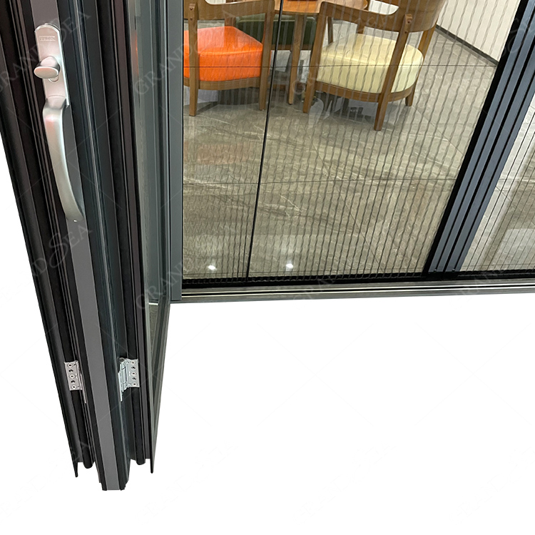 Modern Waterproof Exterior Bifolding Sliding Door Cheap Aluminum Bi-Fold Bi Folding Bifold Glass Patio Door