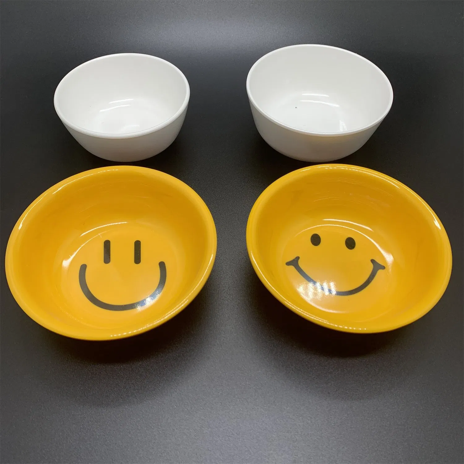 Reuseable White Melamine Plastic Rice Bowl